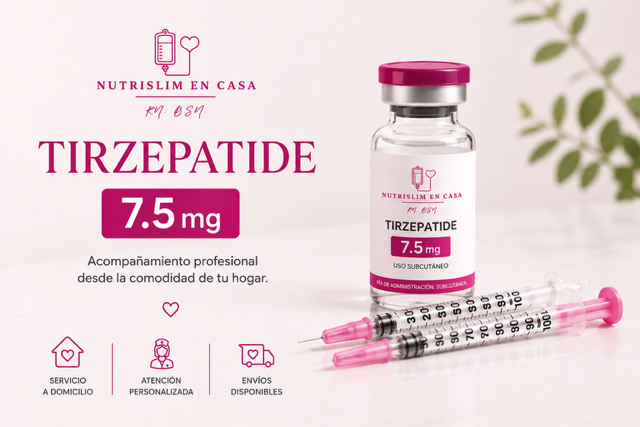 Tirzepatide 7.5 mg – Paquete de 4 dosis 💗