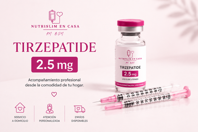 Tirzepatide 2.5 mg – Paquete de 4 dosis 💗