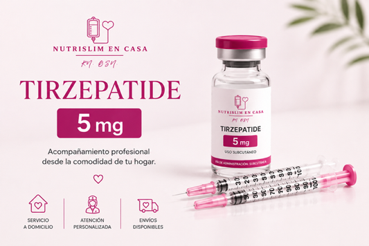 Tirzepatide 5 mg – Paquete de 4 dosis 💗